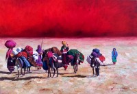 Naseeb Khan, 20 x 30 Inch, Oil on Canvas, Landscape Painting, AC-NSBK-017 Naseeb Khan, 20 x 30 Inch, Oil on Canvas, Landscape Painting, AC-NSBK-017